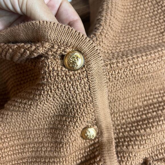 Anrabess Women's Brown Sweater Size S, with Gold Buttons  , long sleeve - Picture 7 of 9